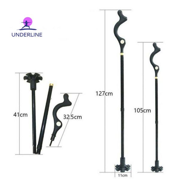 Складна алюмінієва тростина Posture cane для ходьби AC039 фото