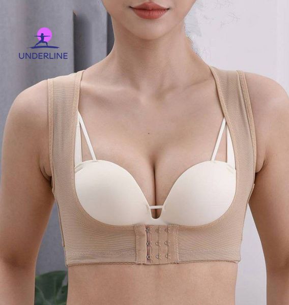 Підтримка грудей із корекцією постави BRA AB019-2XL-beige фото