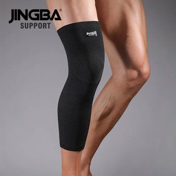 Еластичний подовжений бандаж на коліно та гомілку JINGBA SUPPORT JB08-L фото