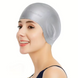 Профессиональная силиконовая шапочка для плавания с двойным покрытием SD09-Grey фото
