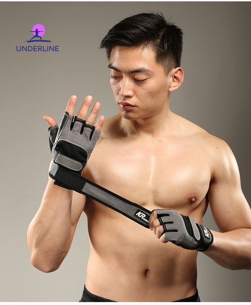 Перчатки для спорта с 2 фиксаторами запястья и ладони Kairui BH08-S фото