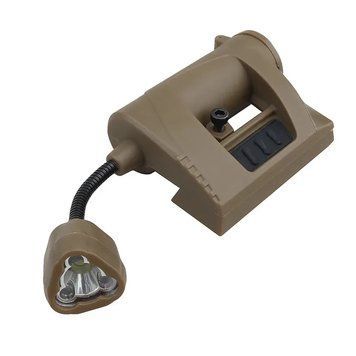 Тактический шлемный фонарь MPLS CHARGE с 4 цветами света B-091-beige  фото