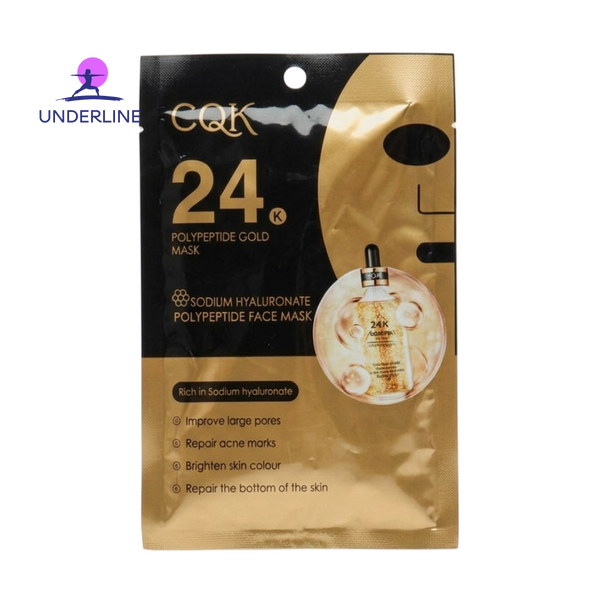 Маска для обличчя CQK Polypeptide Gold mask омолоджуюча PT23 фото