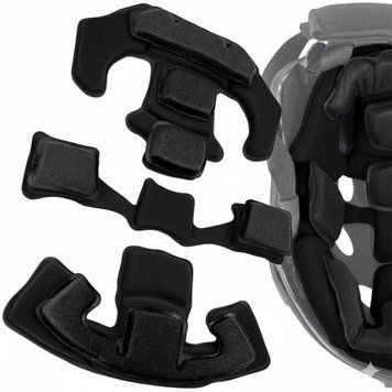Набор амортизирующих подушек Memory Foam для тактического шлема FAST/MICH/ACH B-0102-black фото