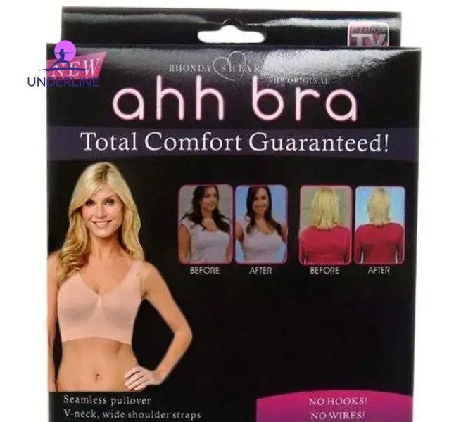 Безшовний бюстгальтер Ahh Bra без кісточок і застібок AB070-XXL-beige фото