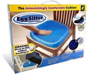 Ортопедична гелева подушка EGG SITTER з чохлом 39*32 см FB09-Case фото