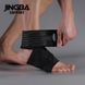 Спортивный бандаж для поддержки голеностопа с двойной фиксацией JINGBA JB025-black фото