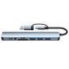 Док-станція 8 в 2 USB + Type-C з аудіорозʼємом 3,5 мм та кардрідером OULLX EG034 фото 2