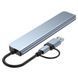 Док-станція 8 в 2 USB + Type-C з аудіорозʼємом 3,5 мм та кардрідером OULLX EG034 фото 3