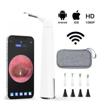 Розумний Wi-Fi отоскоп 1080P (3.9 мм) із 6 LED-діодами та кейсом Luxmart AM26 фото