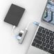 Універсальний концентратор USB/Type-C на 4 порти USB 3.0 WALKESEN EG026-TypeC-Grey фото 3