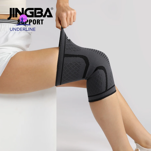 Эластичный компрессионный бандаж на колено Jingba Support JB06-XL фото