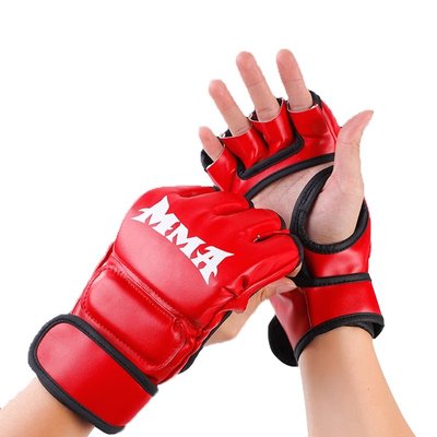 Тренувальні Рукавички MMA для дорослих FG01-Red фото