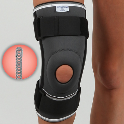 Бандаж на коліно з 4-ма спіральними ребрами та ременями REF-103 REF-103-S фото