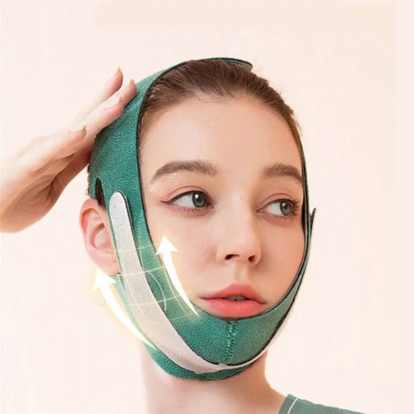 Маска-бандаж для коррекции овала лица и второго подбородка, корректирующая маска FB02 фото