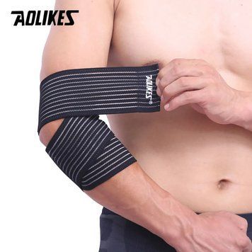 Спортивна пов'язка для ліктя AOLIKES з регульованою фіксацією AL049 фото